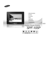 Samsung SPF-105P User Manual (ENGLISH)