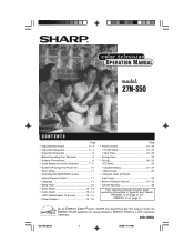 Sharp 27NS50 27NS50 Operation Manual