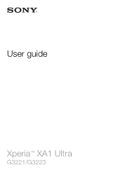 Sony Ericsson Xperia XA1 Ultra User Guide