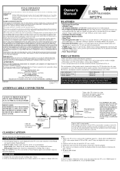 Symphonic WF27F4 Owner's Manual