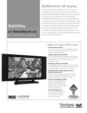 ViewSonic N4200W N4200w PDF Spec Sheet