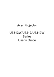 Acer U5313W User Manual