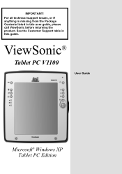 ViewSonic V1100 User Guide