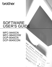 Brother International DCP-9045CDN Software Users Manual - English