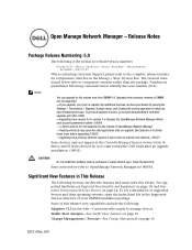 Dell OpenManage Network Manager Release Notes 5.0