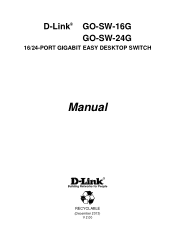 D-Link GO-SW-24GE User Manual
