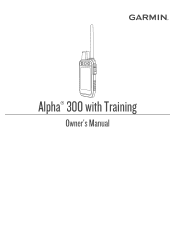 Garmin Alpha 300 Owners Manual