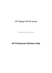 HP Deskjet D4100 User Guide - Microsoft Windows 2000