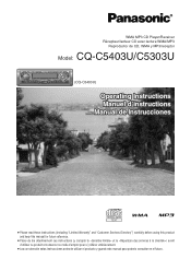 Panasonic CQC5303U CQC5403U User Guide