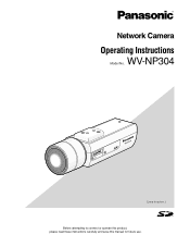Panasonic WVNP304P WVNP304P User Guide
