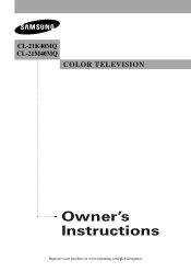 Samsung CL-21M40MQ User Manual (user Manual) (ver.1.0) (English)
