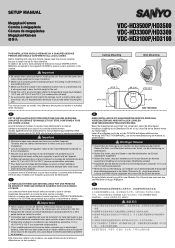 Sanyo VDC-HD3500 VDC-HD3500 Setup Manual