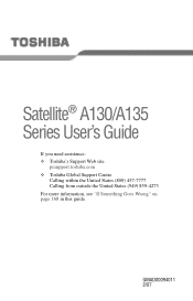 Toshiba Satellite A135-S7406 User Guide