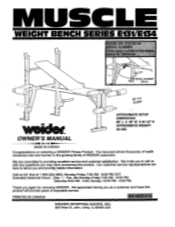 Weider 131 Bench Owners Manual