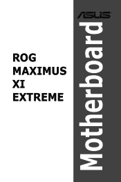 Asus ROG MAXIMUS XI EXTREME Users Manual English