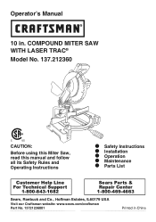 Craftsman M2500R4 Operation Manual