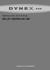 Dynex DX-L37-10A User Manual (French)