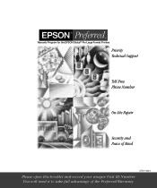 Epson Stylus Pro 9600 - UltraChrome Ink Warranty Statement