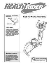 HealthRider Crosstrainer 1050 T Elliptical Dutch Manual