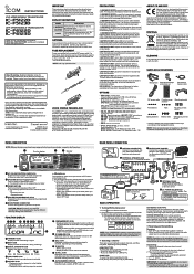 Icom IC-F6123D Instructions