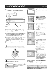Philips DVDR520H Quick start guide