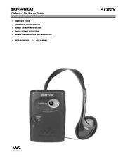 Sony SRF-56 Marketing Specifications