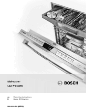 Bosch SGX68U55UC Instructions for Use
