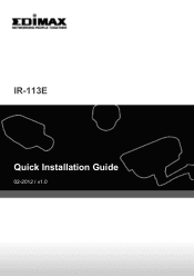 Edimax IR-113E Quick Install Guide