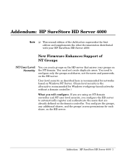 HP J3278B Addendum: HP SureStore HD Server 4000 - 5969-6807