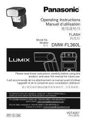 Panasonic DMWFL360L DMWFL360L User Guide