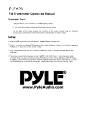 Pyle PLFMP3 PLFMP3 Manual 1