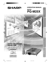 Sharp PG-M25X PGM25X Operation Manual