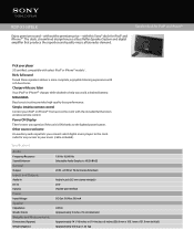 Sony RDP-X50iP Marketing Specifications