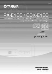 Yamaha CDX-E100 Owner's Manual