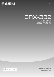 Yamaha CRX-332 Owners Manual