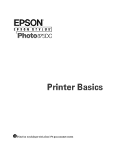 Epson 875DC Printer Basics
