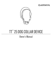 Garmin Alpha TT 25 Dog Collar Owners Manual