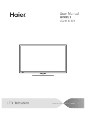 Haier LE24F33800 User Manual