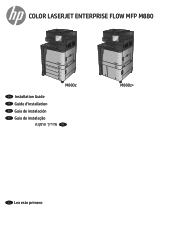 HP Color LaserJet Enterprise flow MFP M880 Hardware Installation Guide