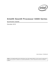 Intel E5310 Specification Update