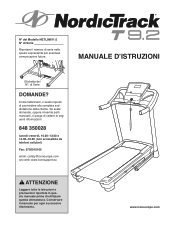 NordicTrack T 9.2 Treadmill Italian Manual