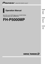 Pioneer FH-P5000MP Installation Manual