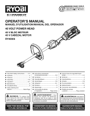 Ryobi RY40226 Operation Manual
