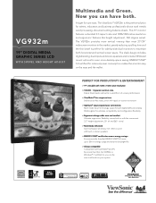 ViewSonic VG932m VG932m Datasheet