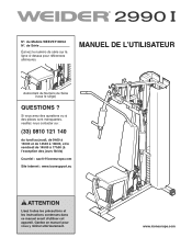 Weider 2990 I French Manual
