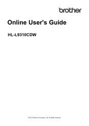 Brother International HL-L9310CDW Online Users Guide HTML