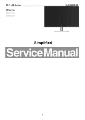 Dell 32 Curved Gaming S3222HG S3222HG Monitor Simplified Service Manual