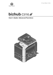 Konica Minolta bizhub C3110 bizhub C3110 Advanced Functions User Guide