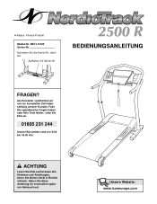 NordicTrack 2500r Treadmill German Manual