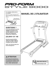 ProForm Style 9000 Treadmill French Manual